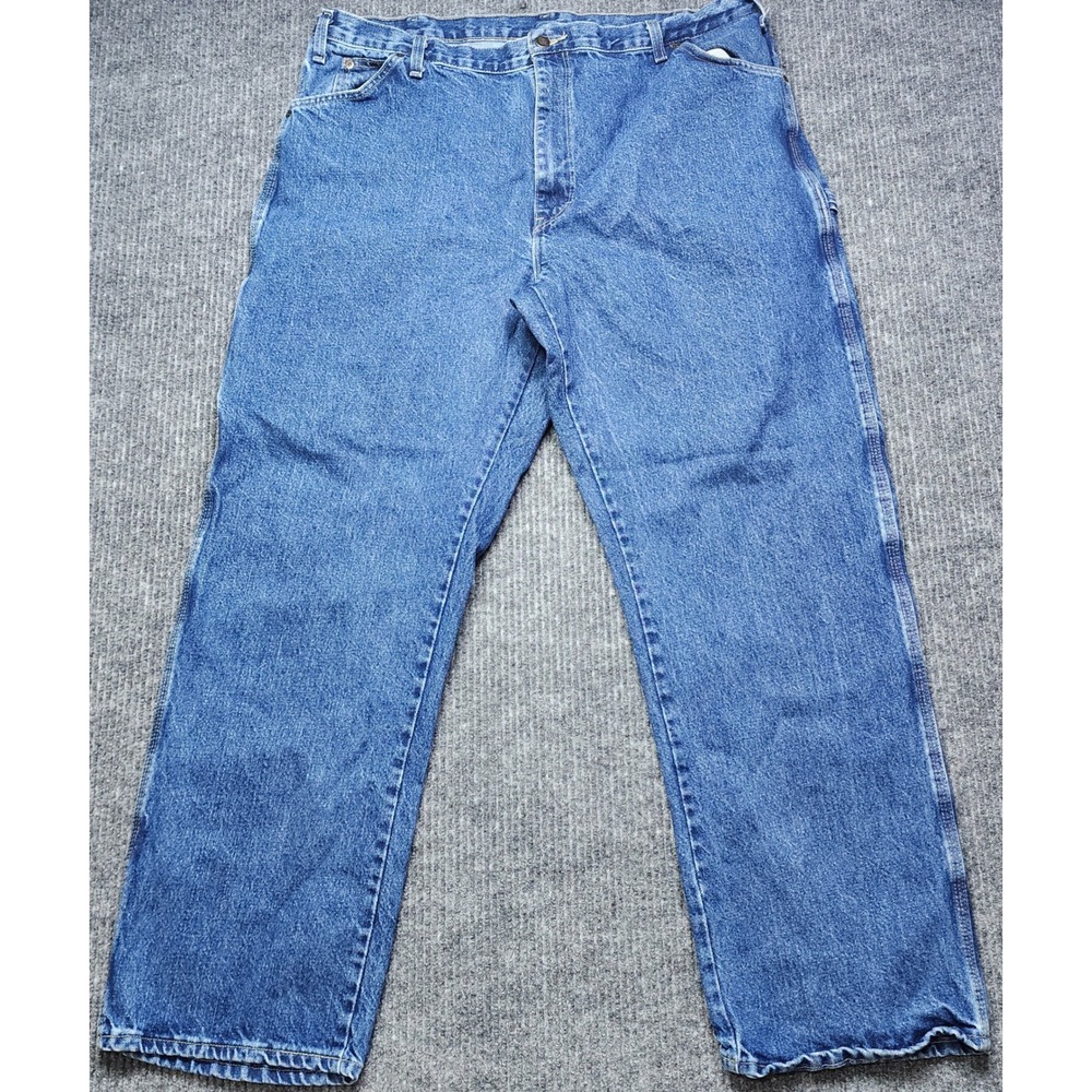 Dickies Mens Relaxed Fit Carpenter Jeans Blue Denim 42x32 W241391 Workwear